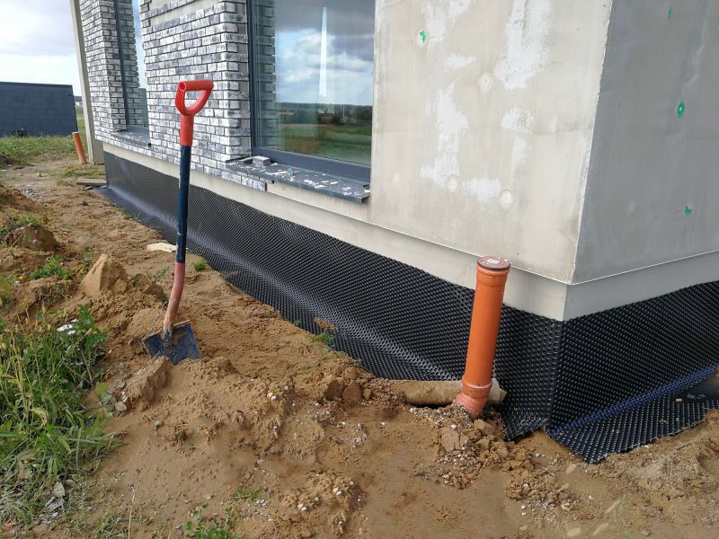 Drainage System During Installation
